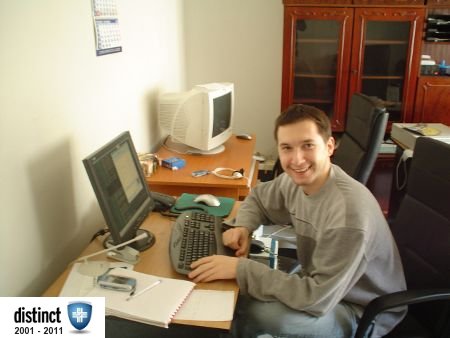 2005 - Eduard, administrator de sistem, la statia de lucru